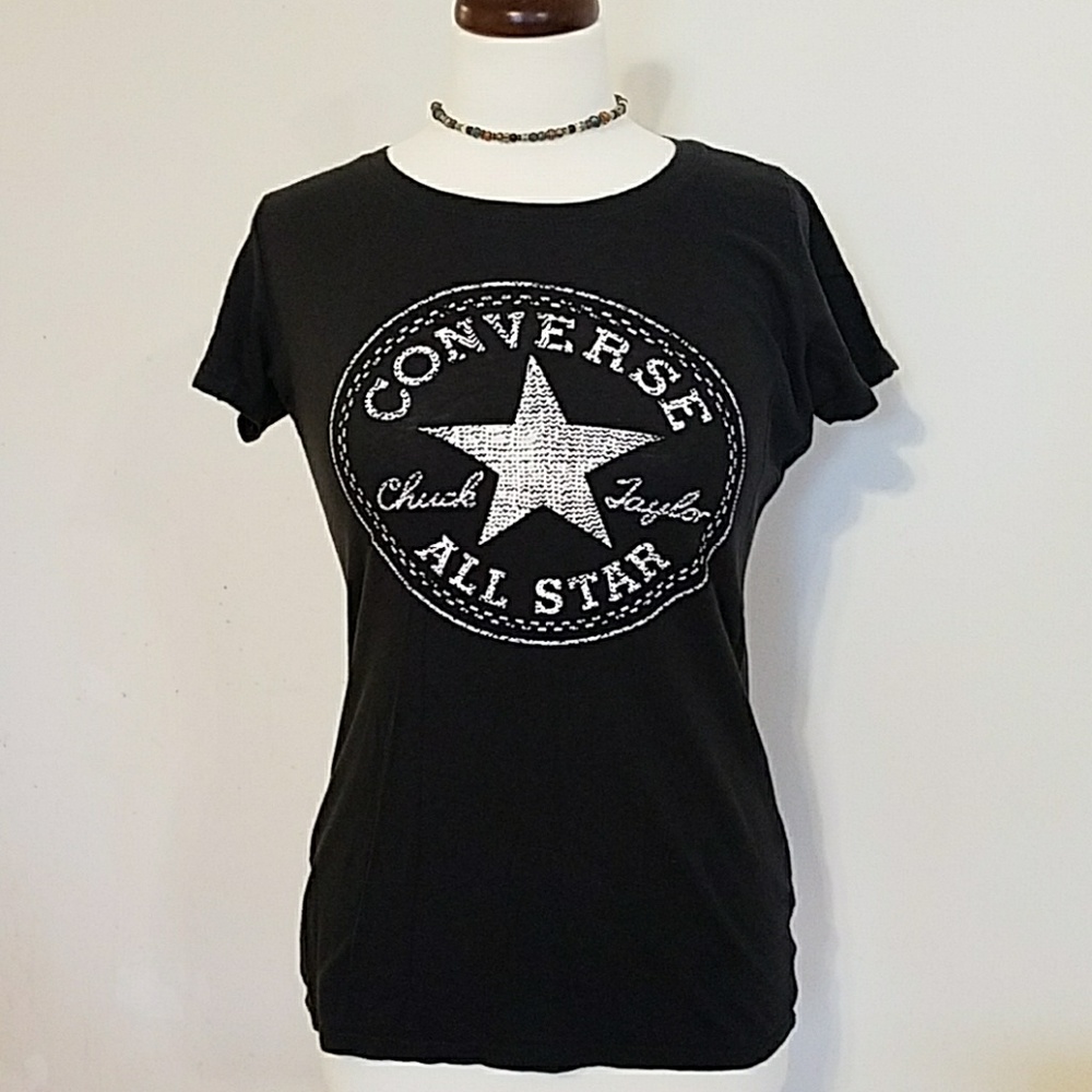 Black & White Converse All Star Graphic Tee